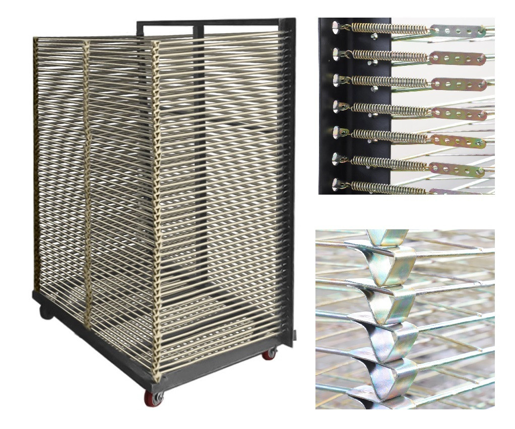 RACK SECADOR DE BASTIDOR  (50 BANDEJAS ; 100 X 65CM)SERIGRAFIA WILLPEX GZJ50