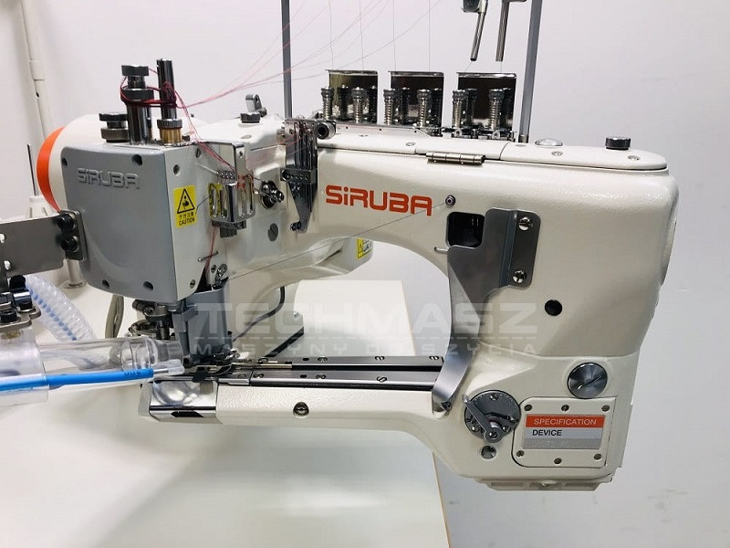 MAQUINA FLATSEAMER (DOBLE DIFERENCIAL) SIRUBA D007SX-460-02-ET/AK/AW7 (MOTOR DD; CON CORTAHILO)