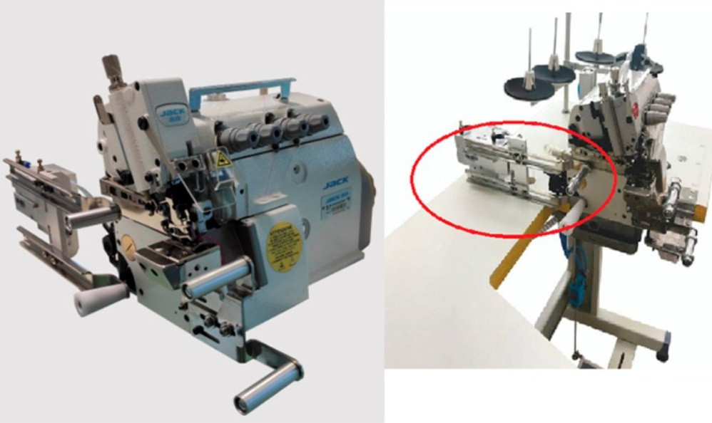 OVERLOCK (4 HILOS ; CILINDRICA) JACK JK-797DI-4-514-M03/333/FR01 (MOTOR INCORPORADO)