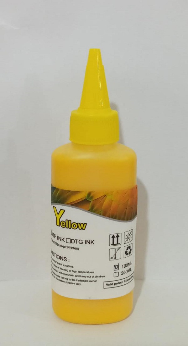 TINTA PIGMENTADA (AMARILLO - 100ML) PARA IMPRESORA DTF