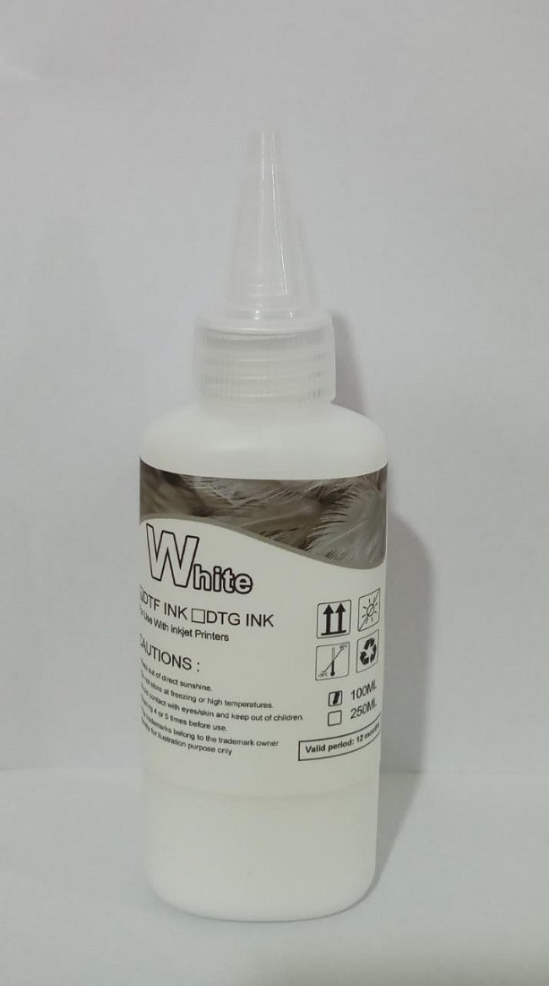 TINTA PIGMENTADA (BLANCO - 100ML) PARA IMPRESORA DTF