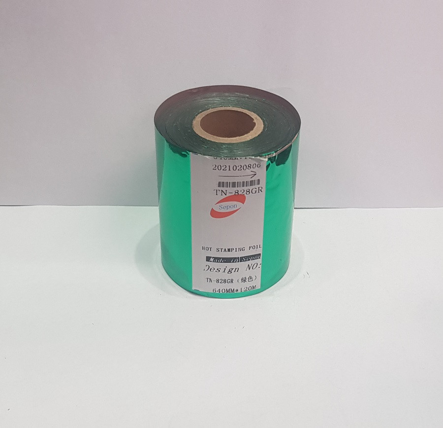 ETIQUETA FOIL VERDE (8CM X 120 METROS) P/ TRANSFER WILLPEX