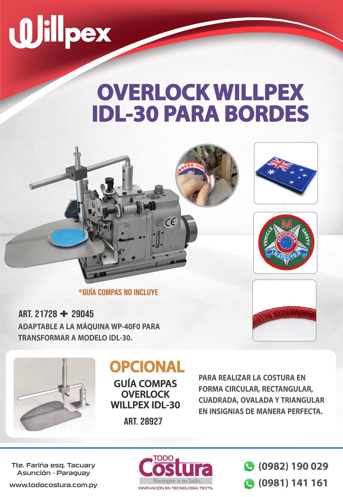 KIT INTERNO IDL-30 OVERLOCK INDUSTRIAL