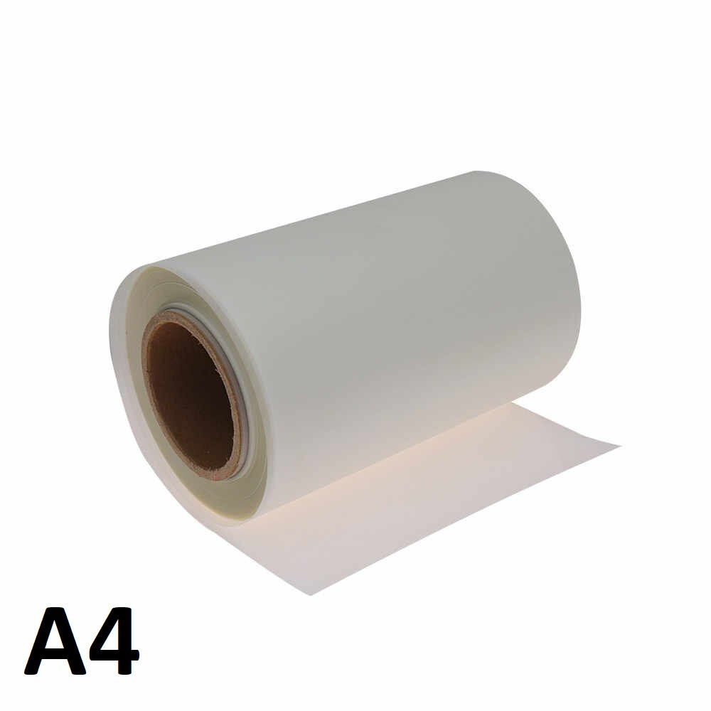 PAPEL PET EN ROLLO (A4 ; 21CM X 100M) SERIGRAFIA / IMPRESORA DTF