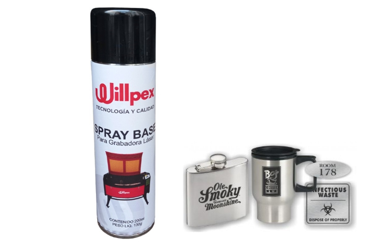 SPRAY AEROSOL BASE PARA GRABADO LASER (200 ML) WILLPEX