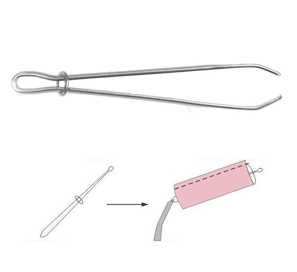 PINZA (PEQUEÑA) PARA INSERTAR CORDON EN SHORT/ BUSOS (4MMX185MM)