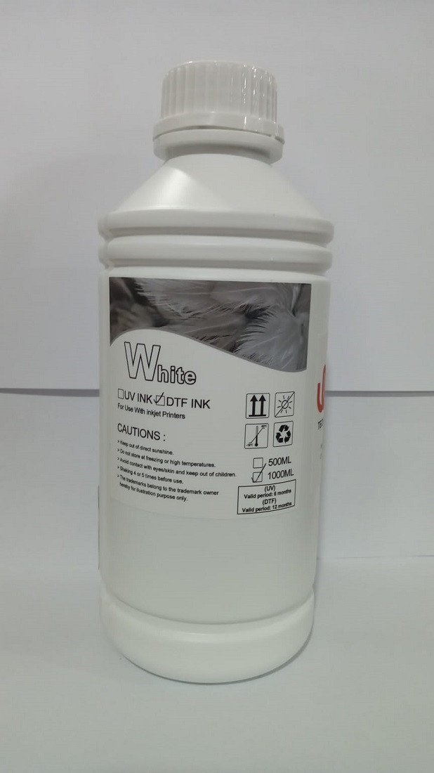 TINTA PIGMENTADA (BLANCO - 1 LITRO) PARA IMPRESORA DTF