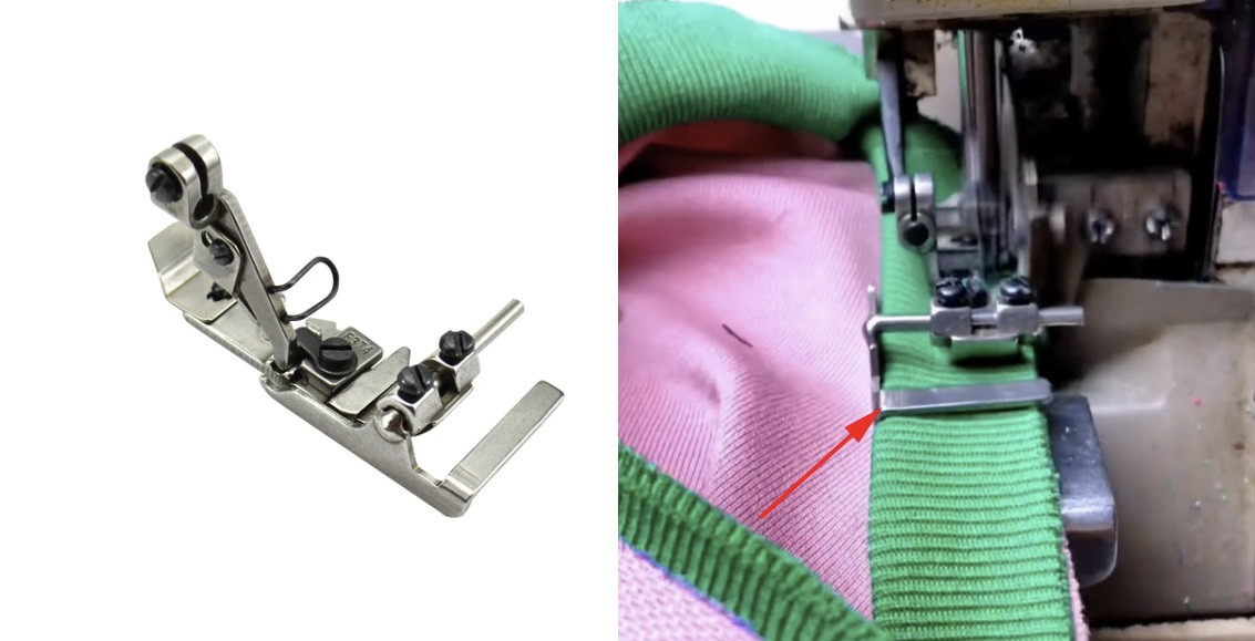 PRENSATELA (GUIA REGULABLE) OVERLOCK WILLPEX G3-4 / SIRUBA 747K / JACK E4