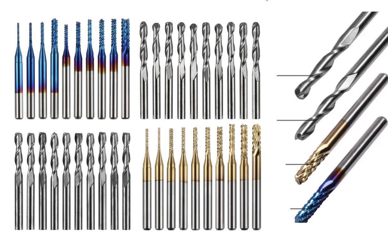 FRESAS (40 UNIDADES) PARA GRABADORA CNC WILLPEX TTC-450 PRO