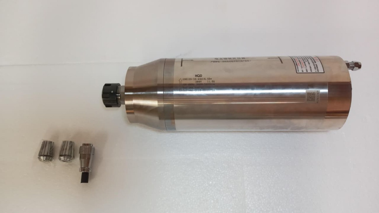 CABEZAL HUSILLO SPINDLE (6KW - REFRIGERACION AGUA) GRABADORA ROUTER CNC1325 (INCLUYE PANEL DSP)