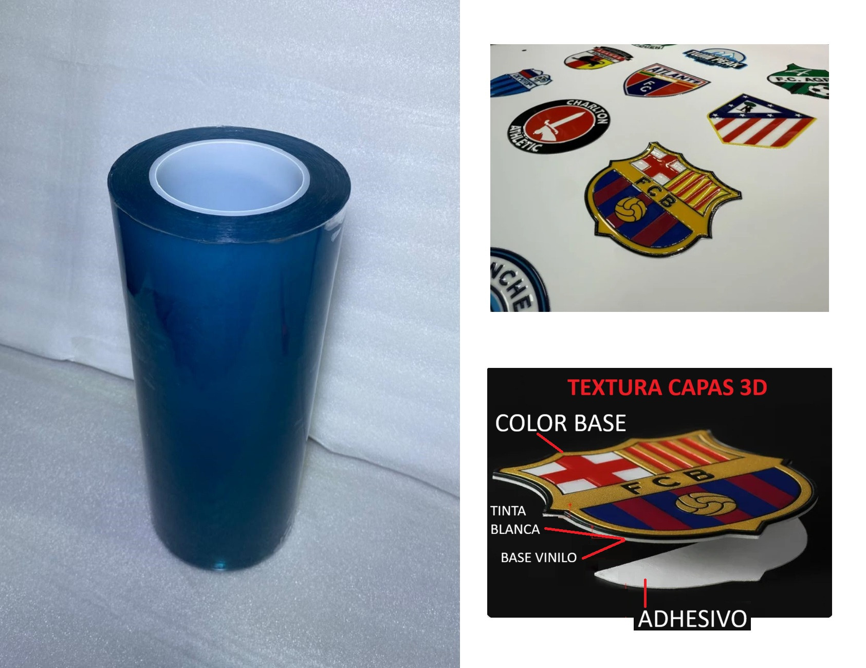 PAPEL FILM B PARA STICKER (30CM X 50 METROS) PARA IMPRESION UV DTF