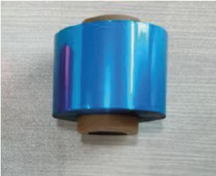 CINTA FOIL AZUL BRILLOSO (25MM X 100 METROS) P/ TRANSFER FOIL WILLPEX NDL-320C