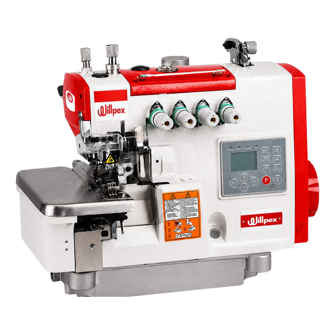 OVERLOCK ELECTRONICA PESADA (5 HILOS - DOBLE ARRASTRE) WILLPEX G5T-5H-02/233/EUT (MOTOR INCORPORADO)